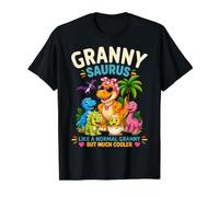 Granny Saurus Like a Normal Granny But Much Cooler Dinosaur Value Graphic T-Shirt, Men, Black, S