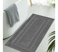 GRANNY SAYS Bath Mat 60 x 120 cm, Pack of 1 Non-Slip Extra Large Bathroom Rug, Super Water Absorbent, Machine Washable Floor Mat, Dark Grey