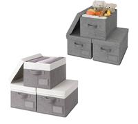 GRANNY SAYS Bundle of Cloth Storage Boxes with Lids and Wardrobe Storage Boxes
