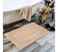 GRANNY SAYS Large Bath Mats for Bathroom 60 x 90 cm, Pack of 1 Bath Mat, Super Soft Bathroom Mats Water Absorbent, Microfiber Fluffy Bath Rug, Machine Washable Bath Matt Non Slip for Bathroom, Khaki