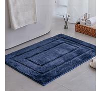 GRANNY SAYS Navy Blue Bath Mat, 60 x 90 cm, Non-Slip, Soft, Absorbent, Machine Washable, Bathroom Floor Mat