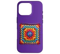 Granny Square Crochet Pattern Seventies Retro Case for iPhone 16 Pro
