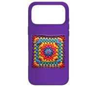 Granny Square Crochet Pattern Seventies Retro Case for iPhone 17 Pro Max