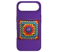 Granny Square Crochet Pattern Seventies Retro Case for iPhone Air