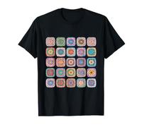 Granny Square Crochet Style Pattern T-Shirt