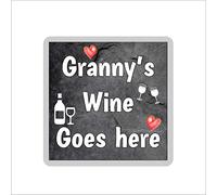 Granny Wine Coaster - Granny's Wine Goes here - Novelty Gift - Fun Birthday