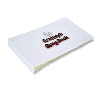 Granny's Brag Book - Tartan print with pewter footprints