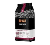 Grano Milano Espresso Roast Coffee Beans 1kg, Medium Roast | Intensity 4/5, Full-Bodied, 80% Robusta, Made in Italy, Packaging May Vary