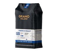 Grano Milano French Roast Robusta Extra Strong Coffee Beans 1kg - Intensity 5/5, Dark Roast, Beans from Southeast Asia & Central Africa, Spice & Chocolate Tasting Notes, Made in Italy
