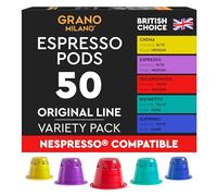 Grano Milano Variety Pack Decaf 50 Compatible with Nespresso Original Line