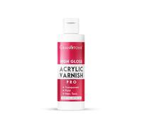 GRANOTONE Acrylic Artist's Varnish | Non-Yellowing | Non-Toxic | Anti-Crazing | High Gloss Finish | Suitable for Pro Artists, Hobby Painters & Kids | Made in India | 100 ML