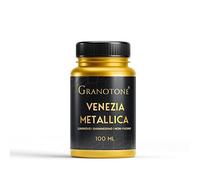 GRANOTONE Venezia Acrylic Metallic Gold Paint 100 ml Colour Non Fading and Shimmering with Rich Pigments Non Toxic Colours Ideal for Kids Artists and Beginners