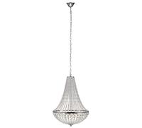 Granso Glass Large Chandelier - Polished Chrome