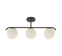 Nordlux Pendant Ceiling Light Grant 3 – Black, 3xE14 25W, Hand-blown Glass, Adjustable Cable