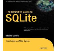 Grant Allen The Definitive Guide to SQLite Paperback Book Grant Allen Multicolor