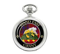 Grant English Scottish Clan Crest Full Hunter Pocket Watch