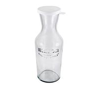 Grant Howard Mason Classics Embossed Glass Carafe and Decanter with White Screw Top, 34 oz