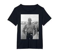Grant Mitchell Ross Kemp Filming Eastenders at The Docks T-Shirt, Women's Plus, Black, 6X