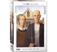Grant Wood American Gothic 1000pc jigsaw puzzle by Eurographic680mm x 480mm (pz)