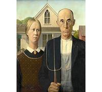 Grant Wood American Gothic Painting Extra Large XL Wall Art Poster Print