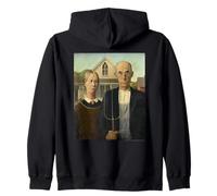 Grant Wood American Gothic Zip Hoodie