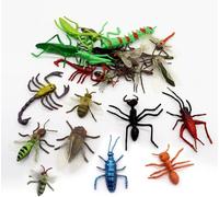 Grantop 22 PCS Realistic Insects Bugs Set, Plastic Bugs and Insect Figures, Big Bugs Toys for Education Animal Learning, Halloween and Birthday Party Favors (22)