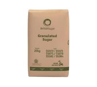 Granulated Sugar 25kg - Home Grown 100% Pure White Sugar Crystals from British Sugar Beet - Large Volume Sack for Baking, Jam Making, Brewing and Catering