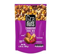 Granuts Cranberry Trail Mix Family Pack | Caramelised Peanuts | Crisp Corn Nuts + Almonds | Soft Cranberries | Salty + Sweet Flavours | 200ml (Pack of 1)