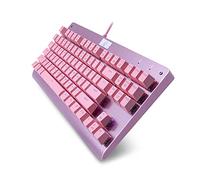 Granvela 75% Mechanical Keyboard with Rainbow LED Backlit | Aluminium Panel |Tactile Blue Switches | N-Key Rollover | 87-Key Tenkeyless | Hot Swappable,Model MechanicalEagle Z-77 - Pink