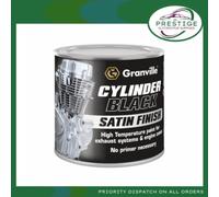 Granville Cylinder Black Satin Engine Paint High Temp Heat Exhaust Enamel 250Ml