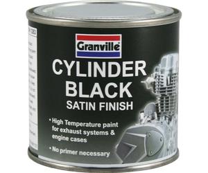 Granville Cylinder Black 250ml 0060A | Brush On Engine Enamel Paint Tin HighHeat