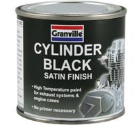 Granville Cylinder Black Satin Engine Paint High Temp Heat Exhaust Enamel 250Ml
