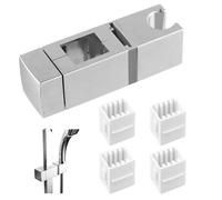 Granvoo Universal Hand Shower Holder, Shower Head Holder, with 4 Sizes Slip-On Lift Bar Brackets for Rectangular Rail Shower Rail (18 x 30, 22 x 22, 25 x 25, 30 x 15 mm)