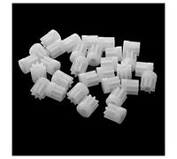 Graootoly 30Pcs 0.5 Modulus 8 Teeth Plastic Gear Cog for 2mm Toy Car Motor Shaft