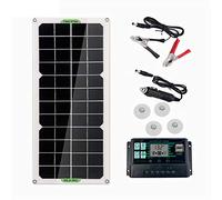 Graootoly 30W Solar Panel Car Van Boat Trickle Portable 12V Battery Charger with 100A Controller