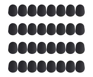 Graootoly 32 Pcs Mouthpiece Cushion 0.8 mm Mouthpiece Patches for and Tenor Saxophone and Clarinet, Black