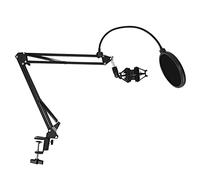 Graootoly -35 Microphone Scissor Arm Stand and Table Mounting Clamp&NW Filter Windscreen & Metal Mount Kit