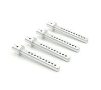 Graootoly 4Pcs Metal RC Car Shell Column Body Posts Mount for 1/10 Crawler Car Axial SCX10 SCX10 II D90,Silver