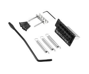 Graootoly 52.5mm Vintage Electric Guitar Single Rocker Bridge Tremolo System Tailpiece Bridge ST, Black