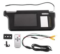 Graootoly 7Inch Black Car Right Sun Visor Rear View Mirror Screen LCD Monitor 2 Channel Video Replacement Accessories