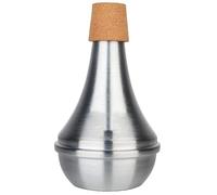Graootoly Aluminum Alloy Trumpet Mute Mute Anti-Disturbance Mute Mute Cork Edge Protection (80%-90% Sound Reduction) Durable Easy to Use 14.6 X 9.1cm