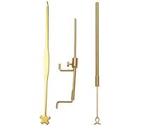 Graootoly Brass Violin Luthier Kit Set Sound Post Gauge Measurer Retriever Clip Setter Brass for Violin