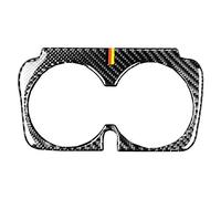 Graootoly Carbon Fiber Car Control Water Cup Holder Cover for - C GLC E Class W205 X253 W213 2015-2019