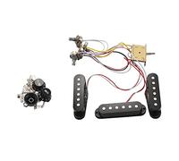 Graootoly Electric Guitar Wiring Harness Prewired 5- Switch SSS for Electric Guitar Black