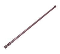 Graootoly Extendable Telescopic Spring Loaded Net Voile Tension Curtain Rail Rods,55-90Cm,Wood color