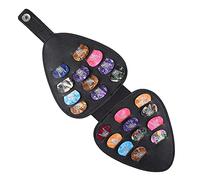 Graootoly Guitar Picks Holder Case Bag Organizer Box Include 22 Guitar Picks Guitar Plectrums Storage Pouch for/Ukulele