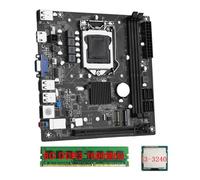 Graootoly ITX H61 Desktop Board Kits Computer Motherboard +I3-3240 +1X8G DDR3 1600MHz RAM CPU LGA 1155 Support Up to 16GB RAM Slots 100M Network Card