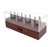 Graootoly Luxury 4-Position Walnut Watch and Knife Display Box Jewelry Ring Bracelet Organizer Case Sunglasses Storage Holder B Durable Well-Made