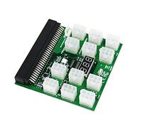 Graootoly PCI-E 12V 64Pin to 12X 6Pin Supply Server Adapter Breakout Board for 1200W 750W PSU Server GPU BTC Mining