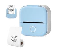 Graootoly Print Pod Sticker Printer, Mini Pocket Printer, Inkless Sticker Printer Portable Mini Thermal Printer with Print Paper Durable Easy to Use